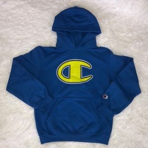 Blue Champion Hoodie Size Medium